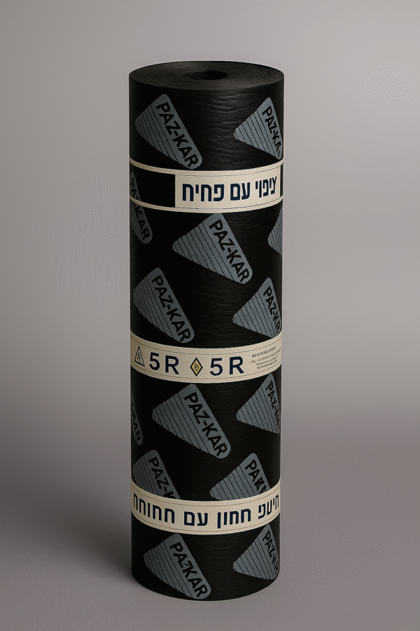 יריעות ביטומניות APP בעובי 5 מ”מ – פזקר 5R לאיטום גגות | במלאי